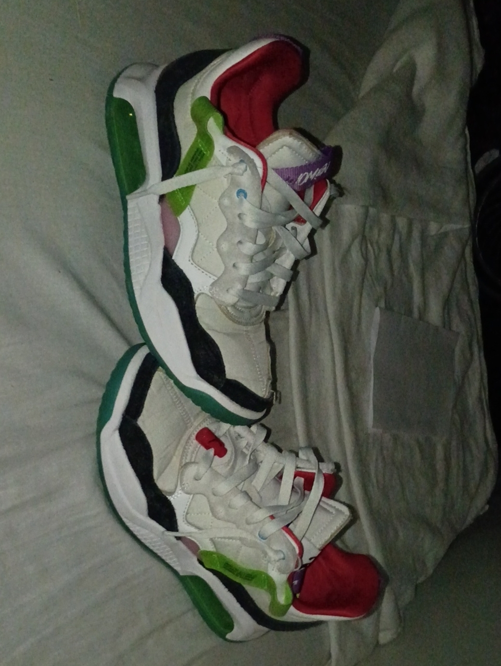 Colorblock Whit Upe Multicolor Chunky Sneakers Jordans